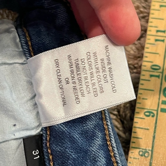 Bridge by gly high rise flare distressed raw hem bell bottom jeans - Picture 5 of 9